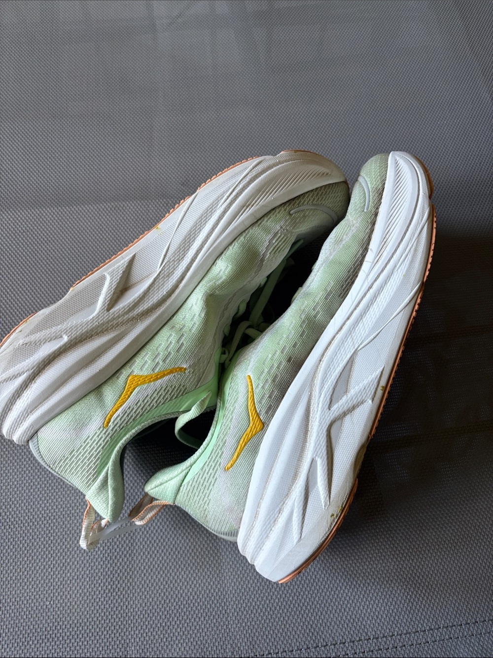 Hoka Women's Light Green sky flow Athletic Running Shoes with Pastel Accents - Picture 5 of 9
